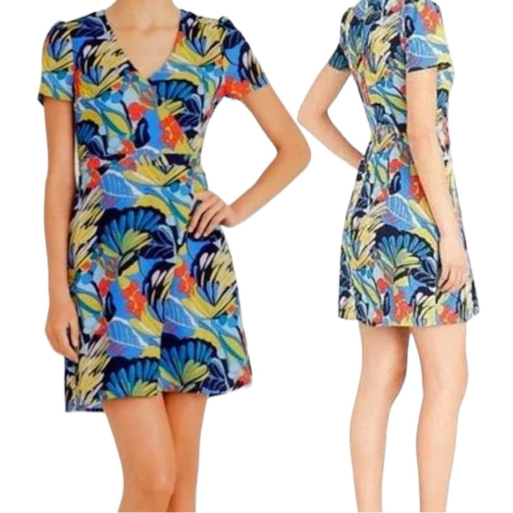 J.CREW Mercantile Mini Faux Wrap Mini Dress Size 2